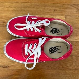 Vans Shoes | Mens 6 Women’s 7.5 | Authentic Red Classic Skate Sneaker